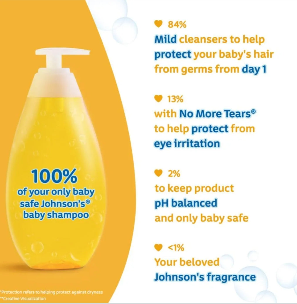 Baby Care Products- Johnson's Baby Shampoo with Coconut Based Cleansers which is Gentle on Hair and Mild to Eyes - 100ml