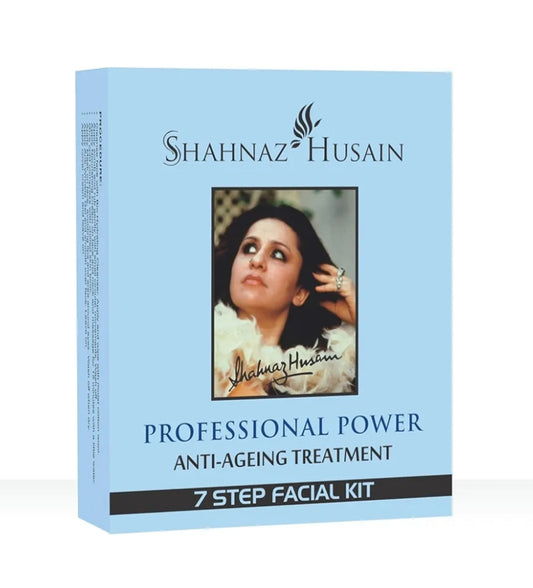 Facial Kit- Shahnaz Husain's Professional Power Anti-Ageing Treatment 7-step facial kit (48gm+15ml)