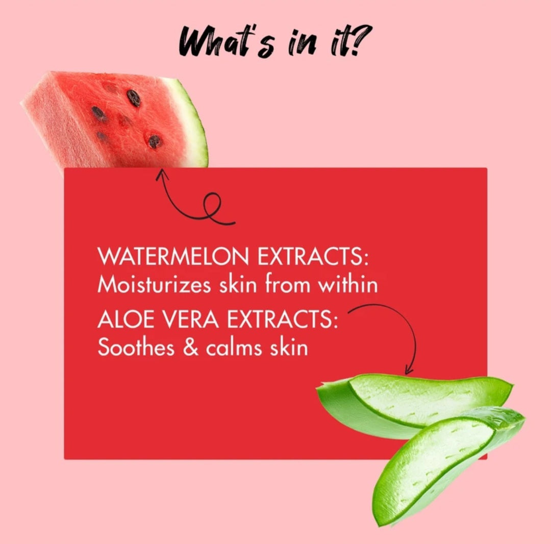 Body Wash & Shower Gel- MYGLAMM Super Foods Watermelon & Aloe Body Wash for Hydrating & Brightening with a Rich Fragrance - 250ml
