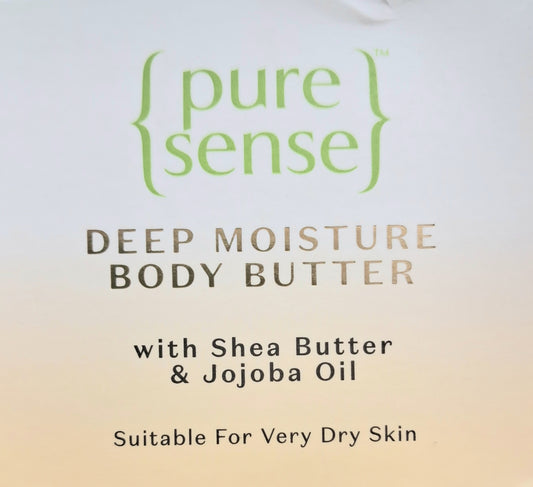 Lotions & Moisturizers- Pure Sense Deep Moisture Body Butter Cream with Shea Butter & Jojoba Oil for Deeply Nourished & Intensely Moisturised Skin. Suitable for Dry Skin 160ml