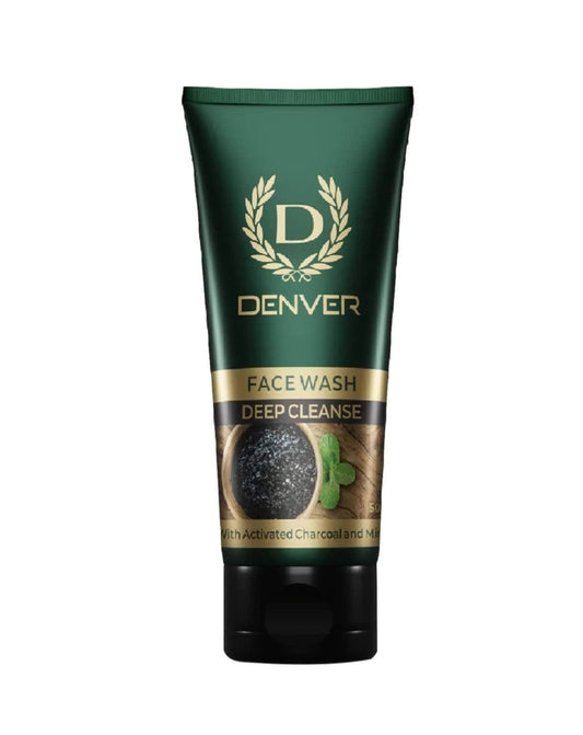 Face Wash- DENVER Deep Cleanse Face Wash with Activated Charcoal and Mint 50gm