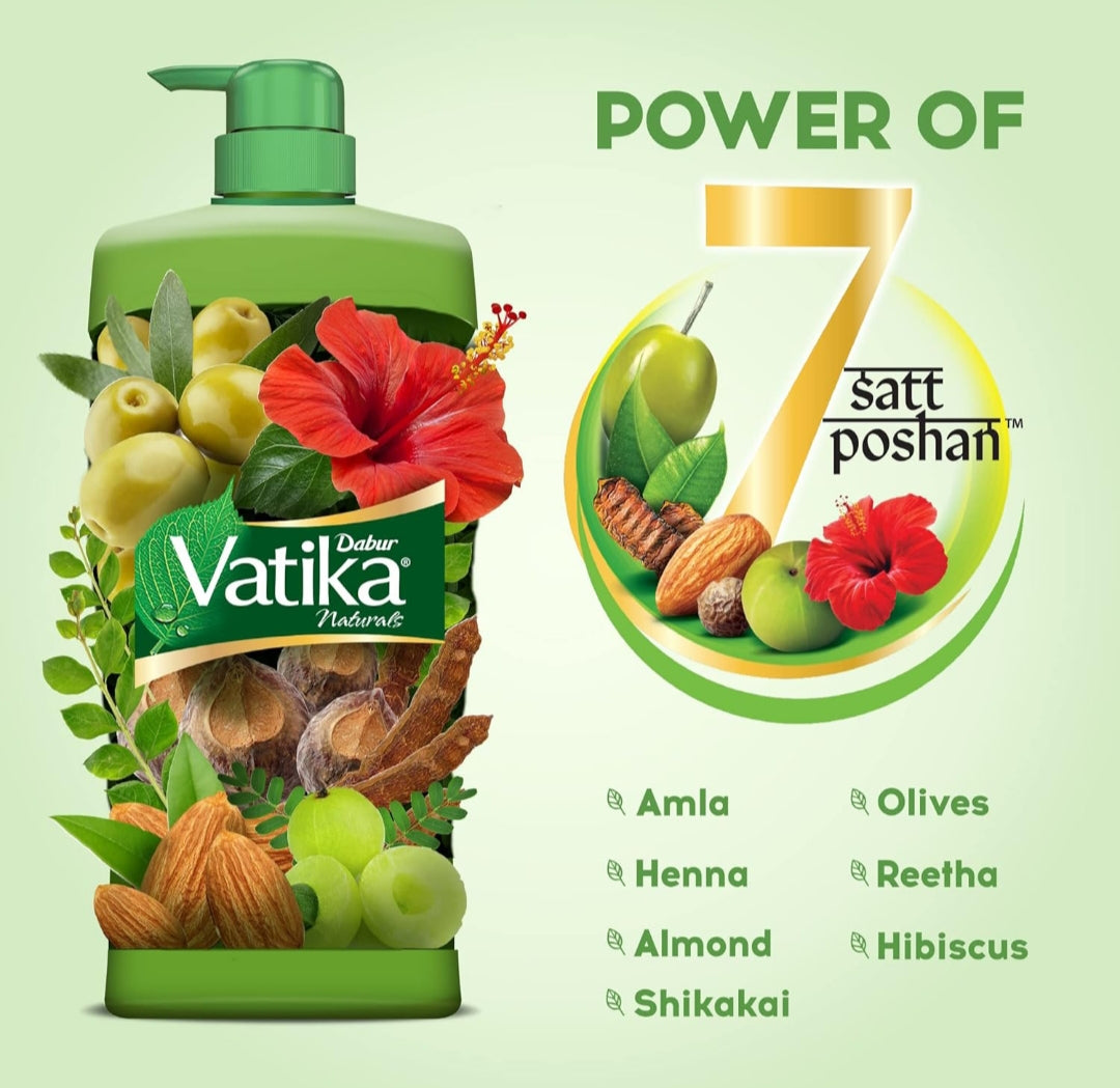 Hair Shampoo- Dabur Vatika Health Shampoo, 640ml