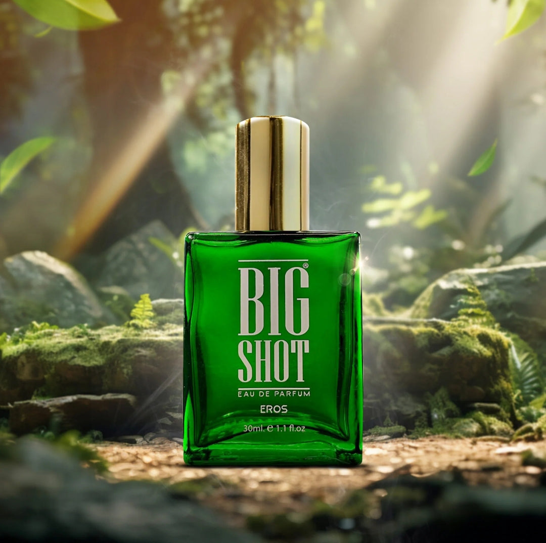 Perfumes & Deodorants- BIG SHOT 'EROS' Long-Lasting Unisex (Men & Women) EDP Perfume with Top Notes of Grapefruit, a Heart of Amber, and a Base of Vetiver - 30ml
