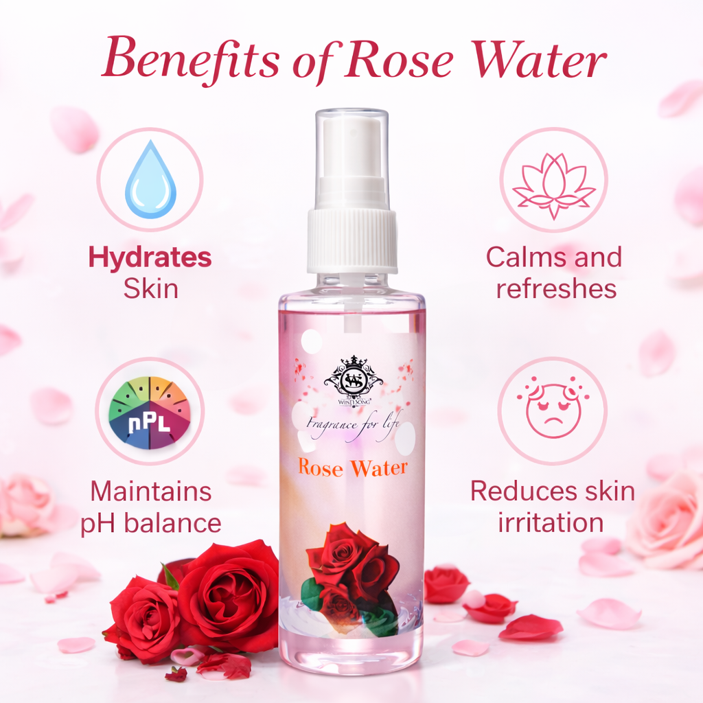 Rose Water- Wind Song’s Pure Herbal Rose Water offers a pure, natural fragrance with the true essence of roses - 100ml