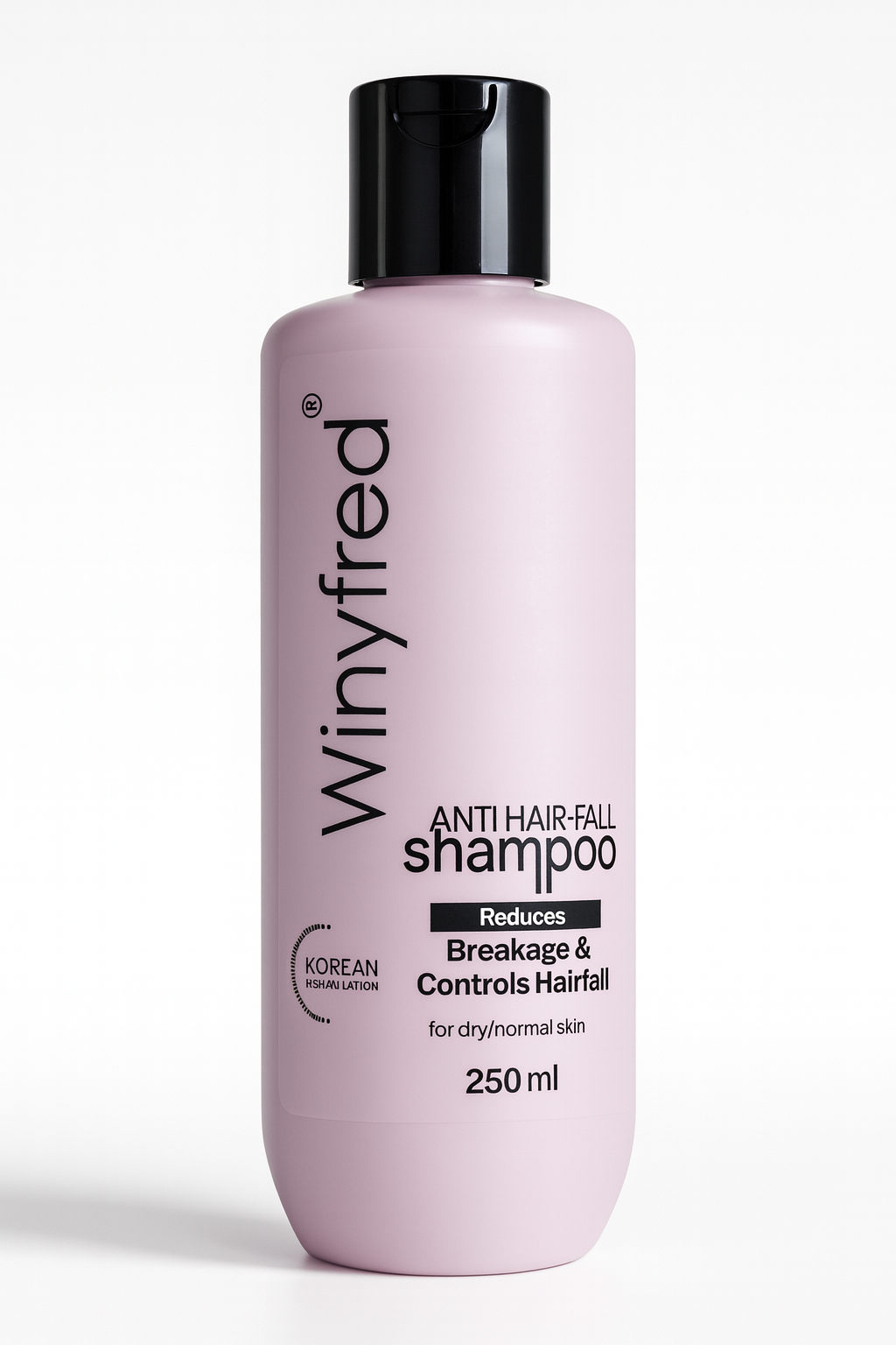Hair Shampoo- Winyfred Anti-Hairfall (Korean Formulation) Shampoo which Reduces Breakage & Controls Hairfall for Dry and Normal Skin - 250ml