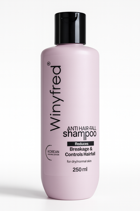 Hair Shampoo- Winyfred Anti-Hairfall (Korean Formulation) Shampoo which Reduces Breakage & Controls Hairfall for Dry and Normal Skin - 250ml