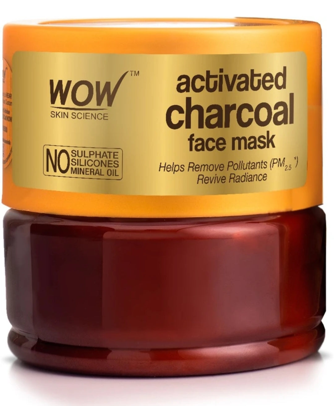 Face Pack & Sleeping Mask- WOW Activated Charcoal Face Mask with Licorice Extract and Alteromonas Ferment Extract which Removes Pollutants and Revive Radiance 200ml