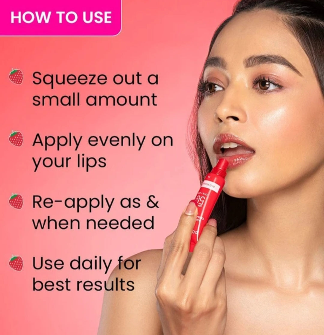 Lip Balm- Dot & Key Barrier Repair (Ceramide+Peptide) SPF 50 PA+++ (UVA & UVB) Red Romance Strawberry Lip Balm 10gm