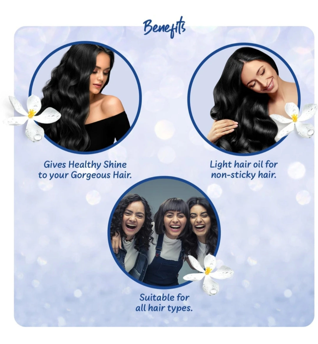 Hair Oil- Parachute Advanced Jasmine Non-Sticky Hair Oil that is enriched with Coconut Oil, Vitamin-E, and Jasmine Extracts to Nourish and Moisturize Hair - 45ml