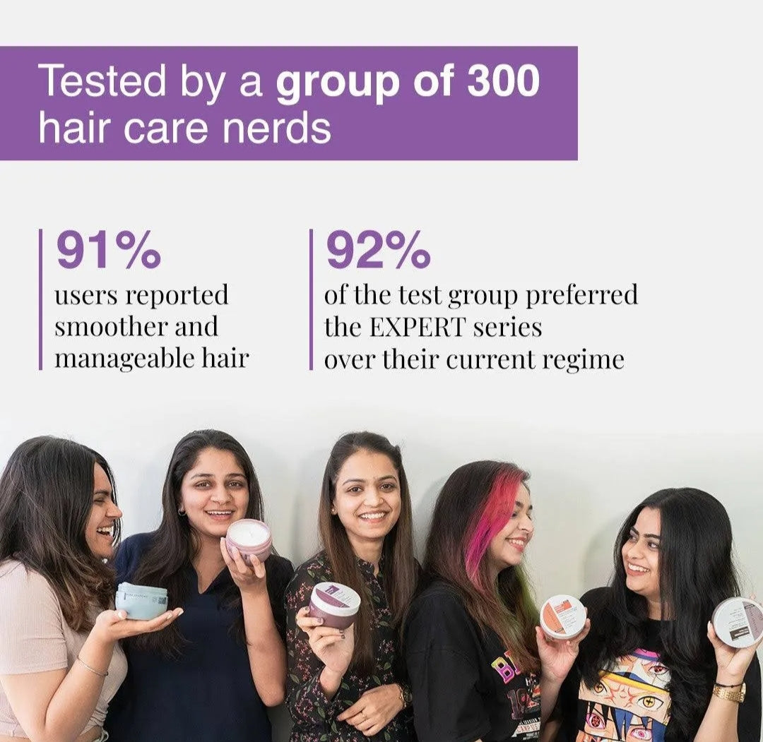 Hair Mask- Bare Anatomy EXPERT Ultra Smoothing Mask Enriched with ingredients like Niacinamide and a carbohydrate complex, which help improve hair condition, maintain moisture balance, and nourish coarse, dry, and frizzy strands - 250gm