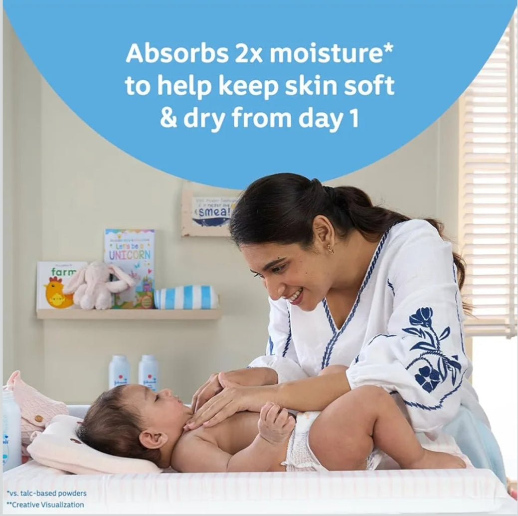 Baby Care Products- Johnson's Natural Plant Based Baby Powder 200gm