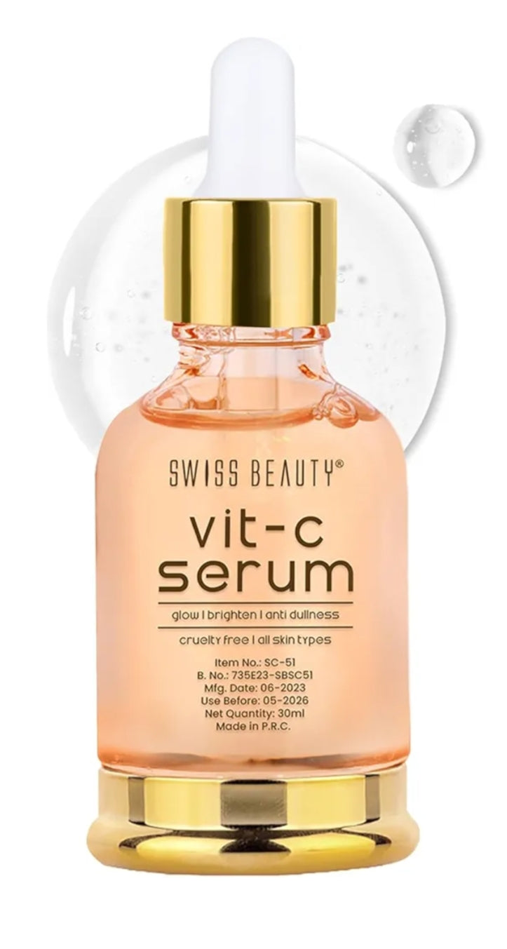 Face Serum- Swiss Beauty Vit-C Glow, Brightening and Anti-Dullness Face Serum 30ml