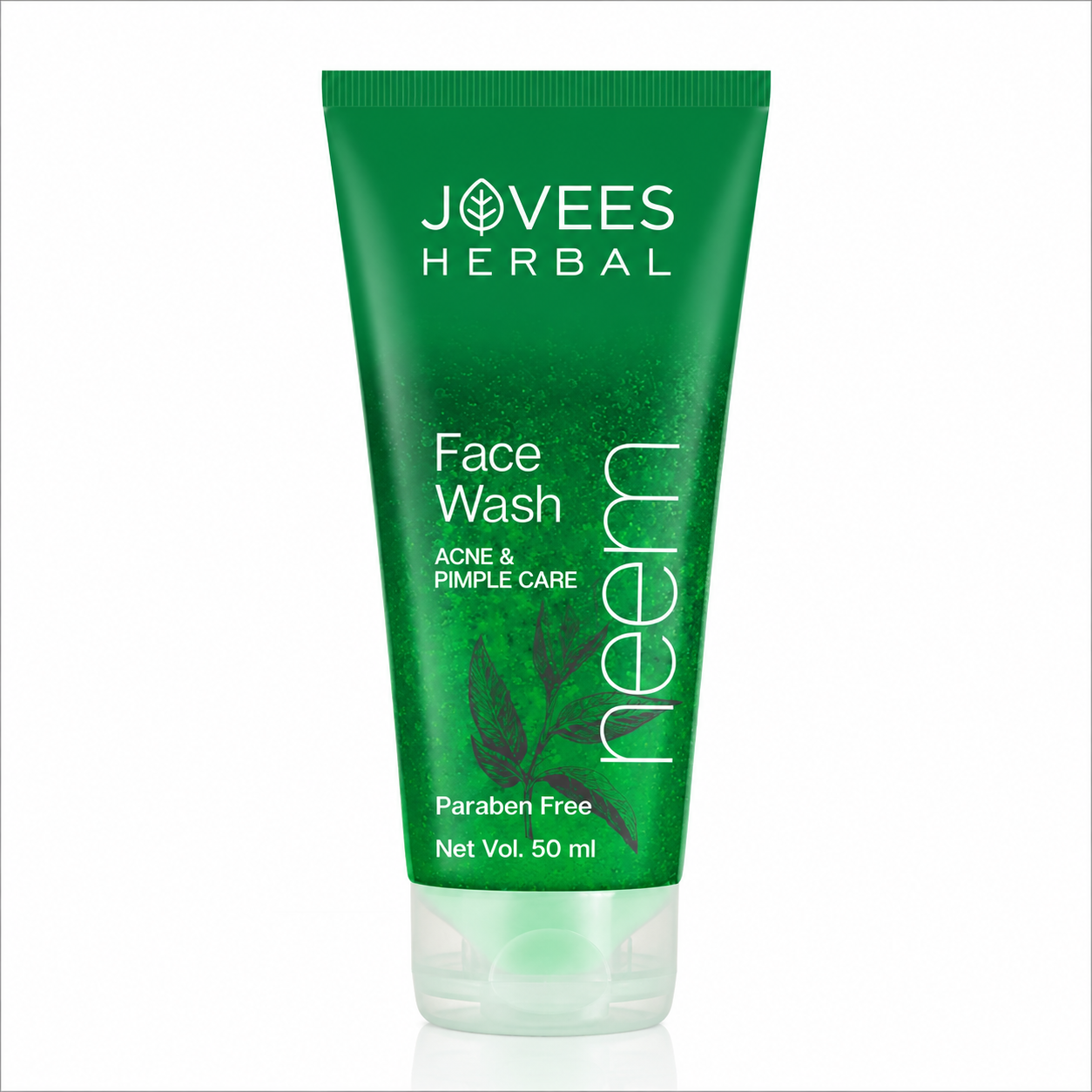 Face Wash- JOVEES Herbal's Paraben Free NEEM Face Wash for Acne & Pimple Care - 50ml