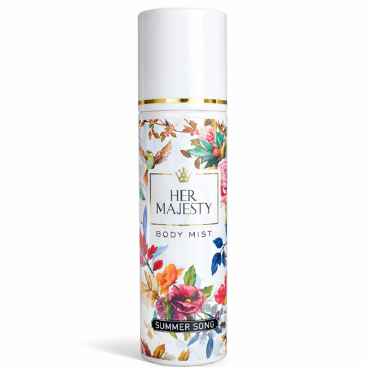 Body Mist- Her Majesty SUMMER SONG Long-Long-Lasting whole day Refreshing Body Mist - 135ml
