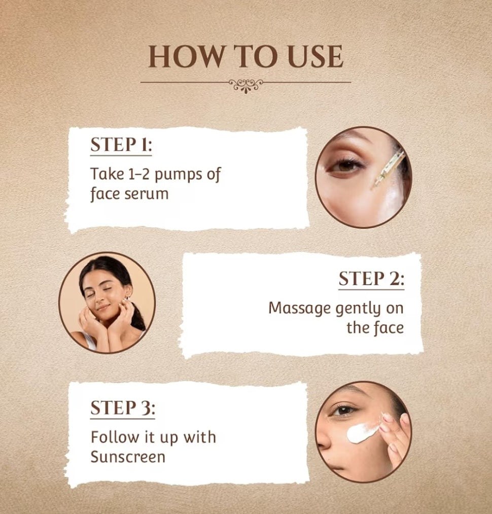 Face Serum- Khadi Essential's 10% Vitamin-C Face Serum enriched with Grapefruit for Toned & Bright Skin - 30ml