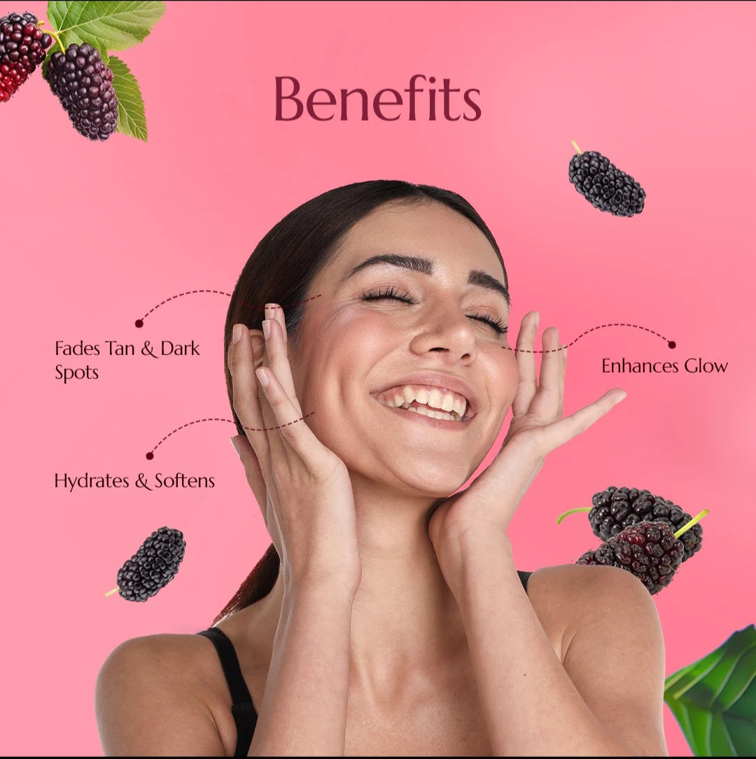 Face Wash- Asta Berry DETAN Skin Whitening Face Wash with Mulberry & Liquorice Extracts for Clean & Glowing Skin 100ml