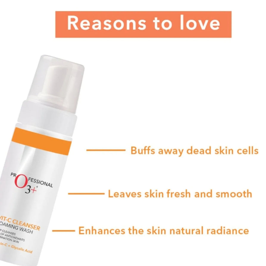 Face Wash- Professional O3+ Vit-C deep cleansing Foaming Face Wash 150ml