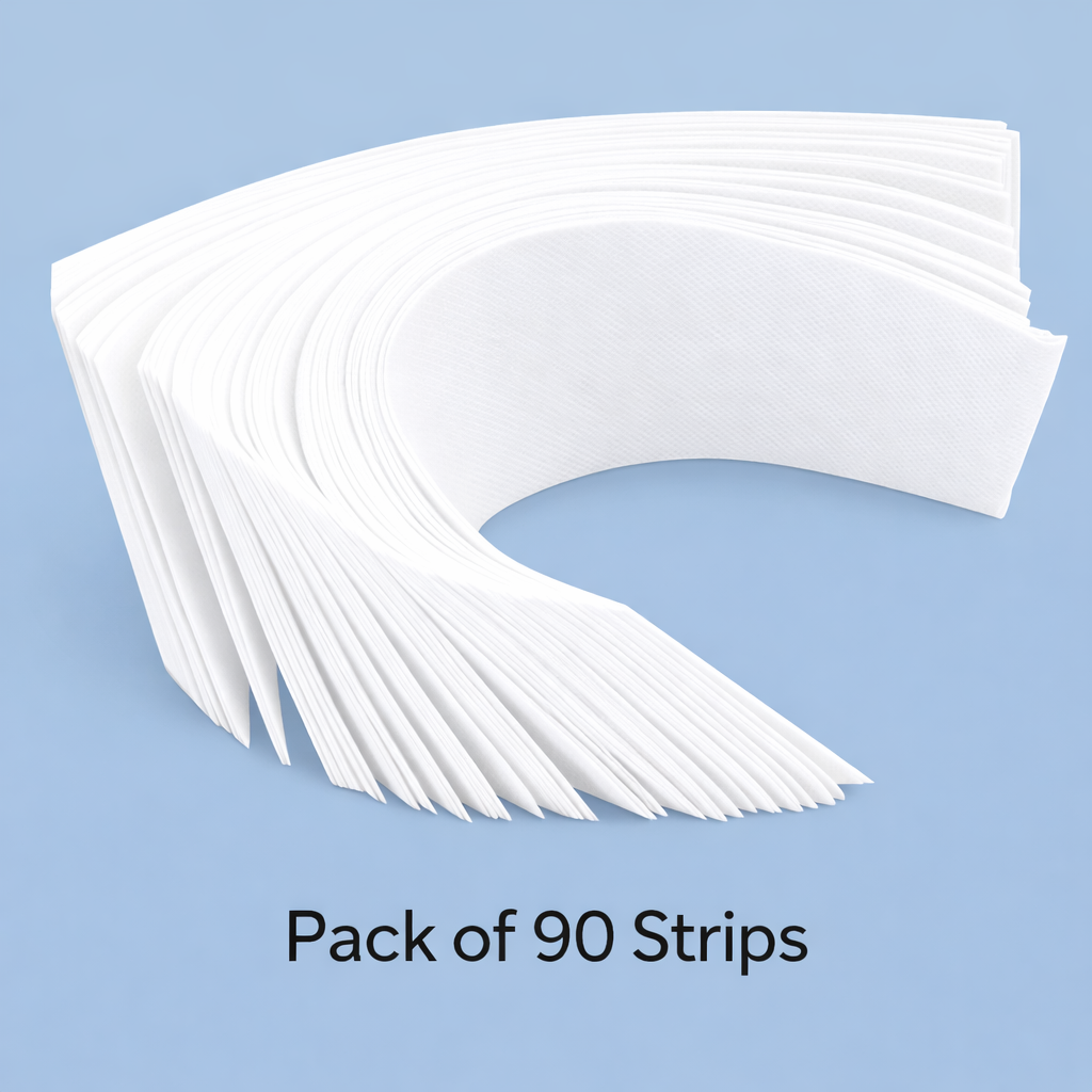 Wax Strips- Divine Beauty's Deluxe Hair Remover Wax Ready Strips (No Warming, No Rubbing) for Legs and Body - Pack of 90 White Disposable Strips
