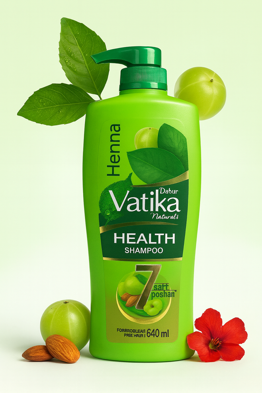 Hair Shampoo- Dabur Vatika Health Shampoo, 640ml