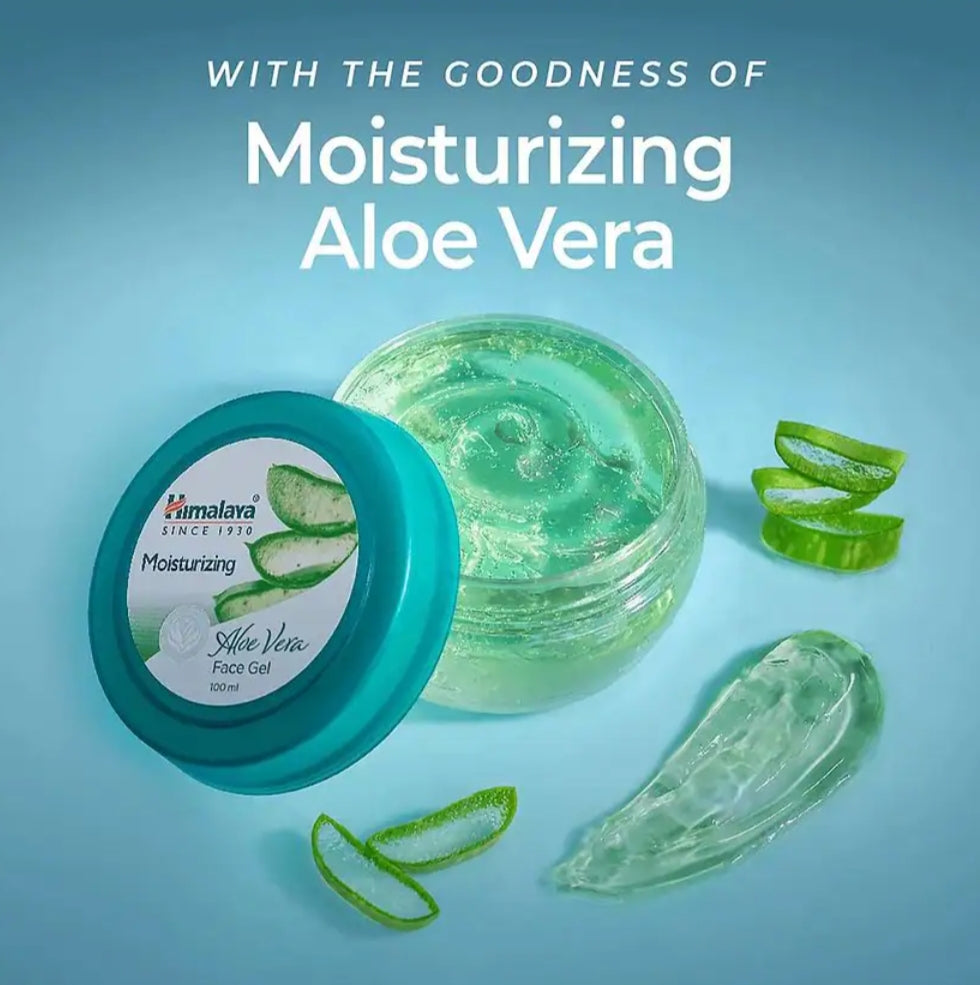 Lotions & Moisturizers- Himalaya Moisturizing Aloe Vera Face Gel 100ml