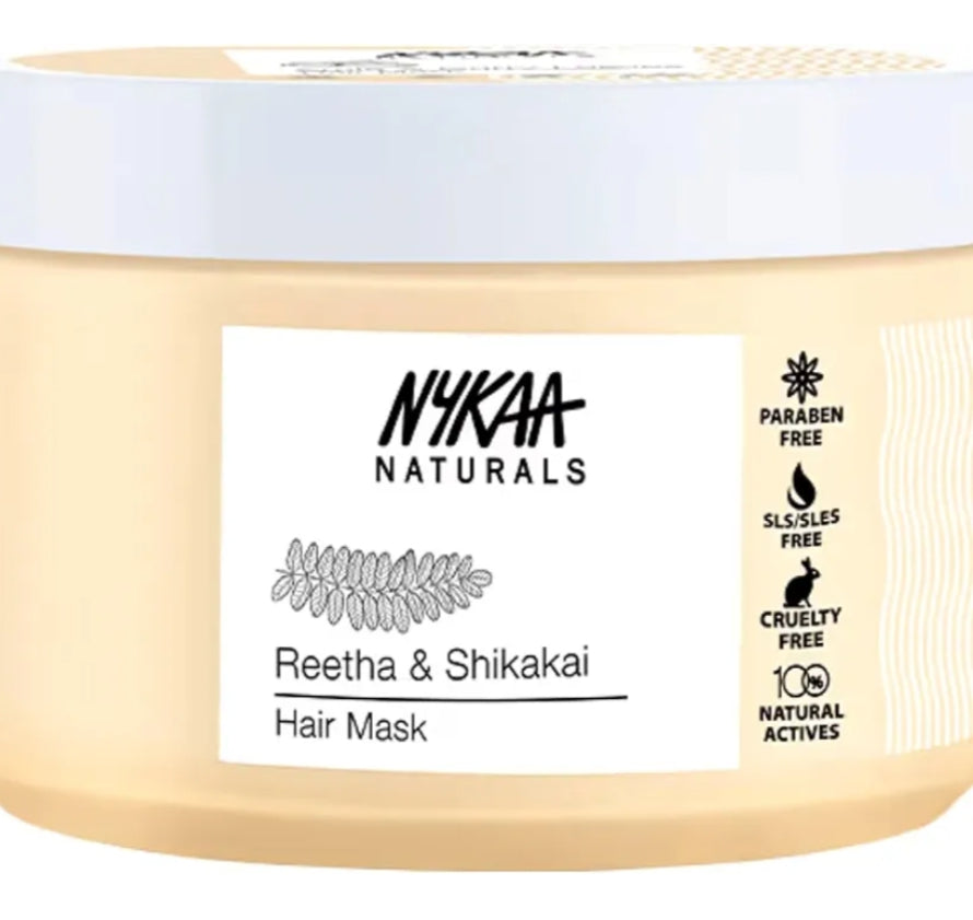 Hair Mask- NYKAA Natural's Reetha & Shikakai Hair Mask which Strengthens Roots, Repairs Damage, and Promotes overall Hair Health - 200ml