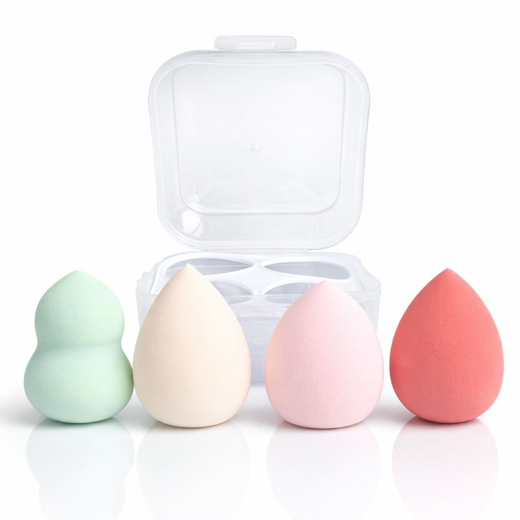 Makeup Puffs, Sponges & Blenders- My Choice Soft & Silky Professional Premium Sponges - Box of 4 Pieces