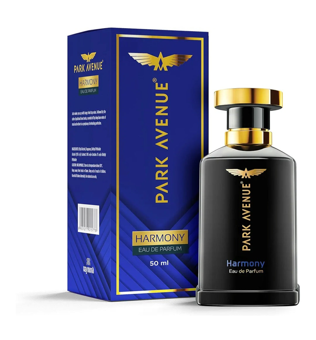 Perfumes & Deodorants- PARK AVENUE HARMONY Natural Perfume Spray for Men with Aromatic Blend Of Patchouli, Musk & Vetiver 50ml