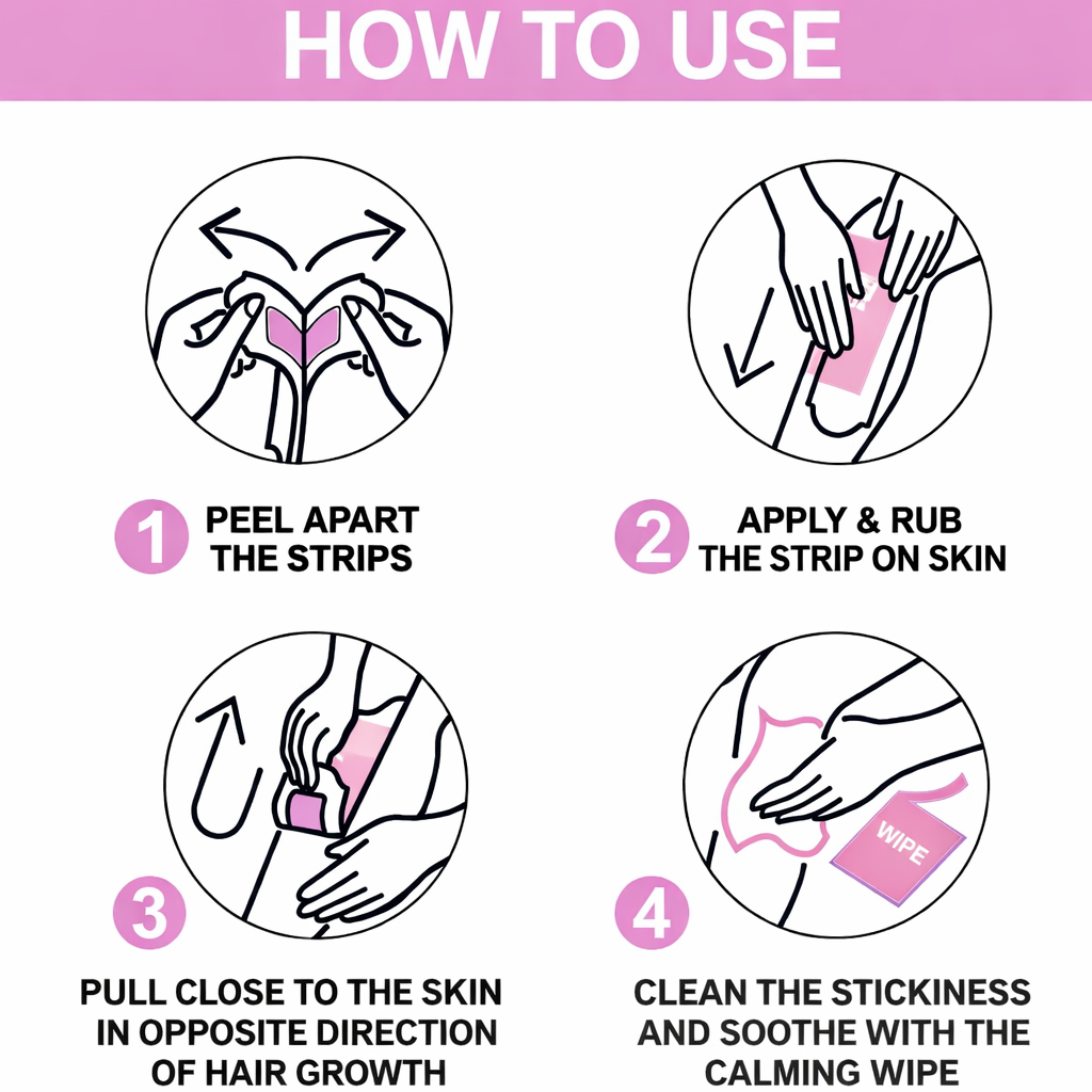 Wax Strips- SHILLS Professional's Ready to Use Wax Strips with Rose Oil for 4 weeks Silky Smoothness - Pack of 10x2 Strips & 2 Finish Wipes