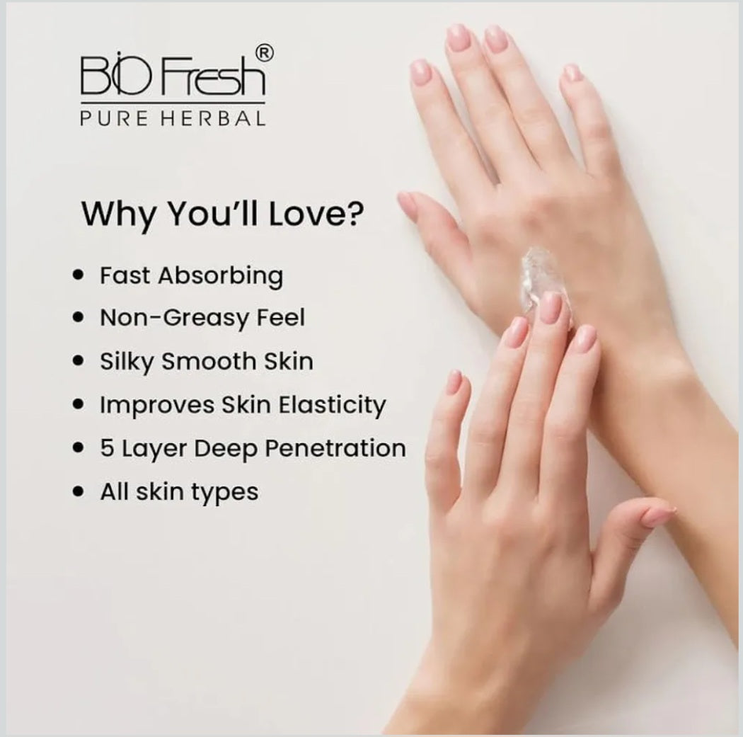 Lotions & Moisturizers- BIO FRESH HERBAL'S Badam & Honey Non-Sticky & Skin Hydrating BodyLotion (24-Hour Moisturizing) 450ml