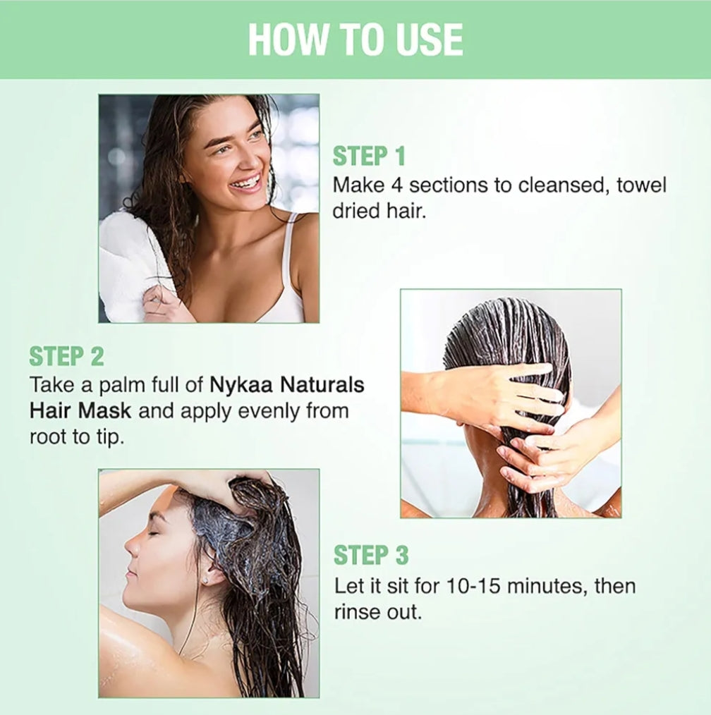Hair Mask- NYKAA Natural's Amla & Curry Leaves Hair Mask for Longer & Thicker Hairs - 200ml