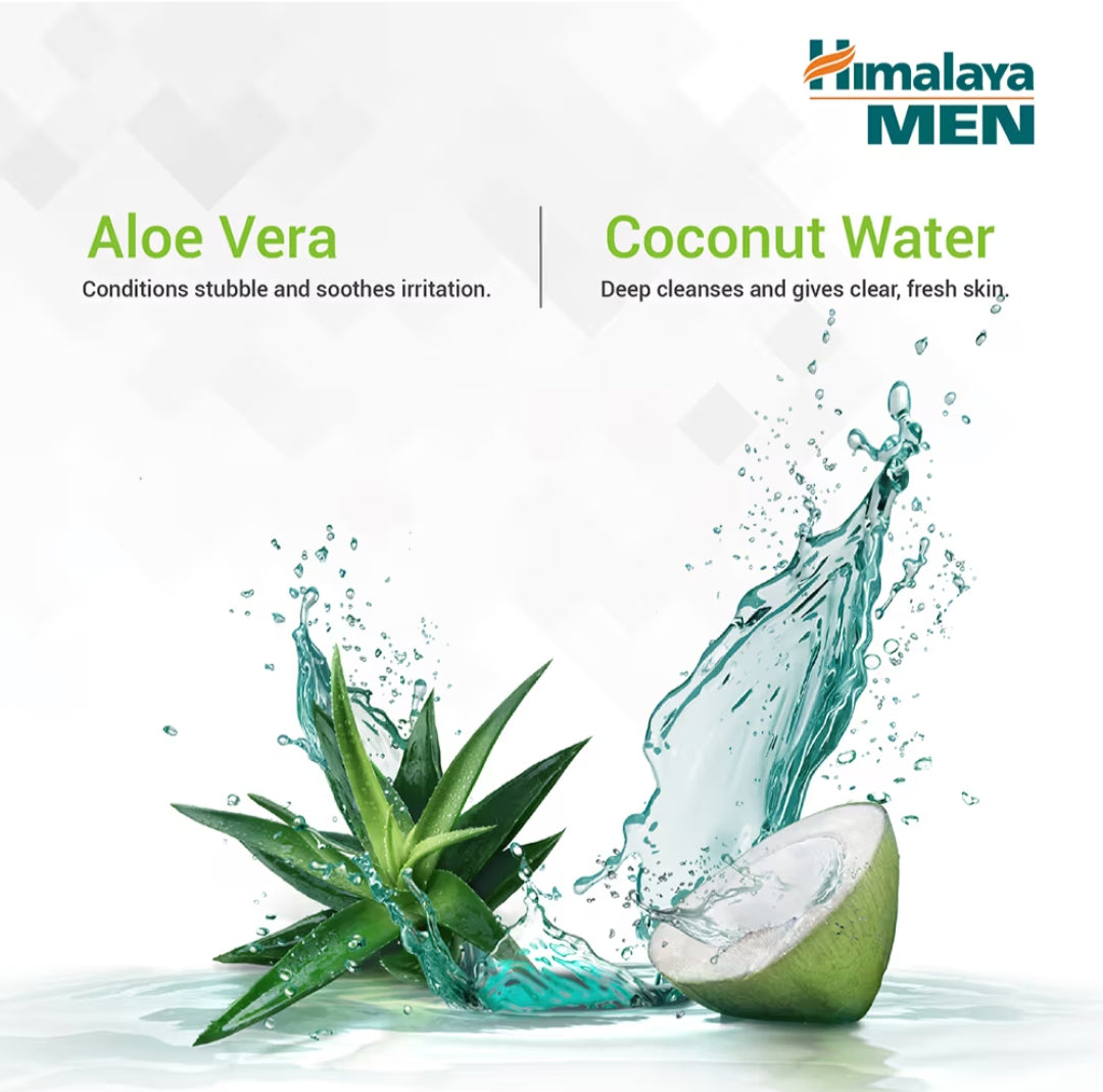 Face Wash- Himalaya Men Face & Beard Wash with Coconut Water & Aloe Vera 40ml