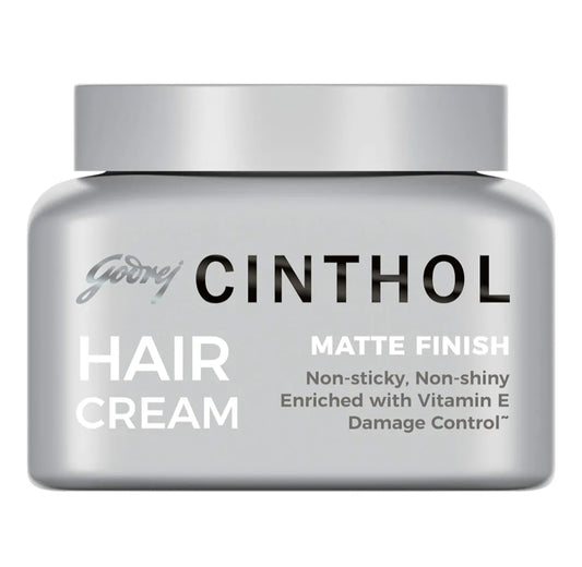 Men's Shaving, Styling and Grooming- Godrej Cinthol Non-Sticky Matte Finished Hair Cream Enriched with Vitamin-E 100gm