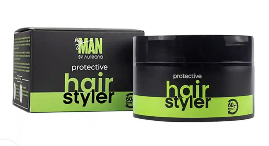 Men's Shaving, Styling and Grooming- My Man (by Aureana) Protective Hair Styler Wax for Strong Hold 100gm