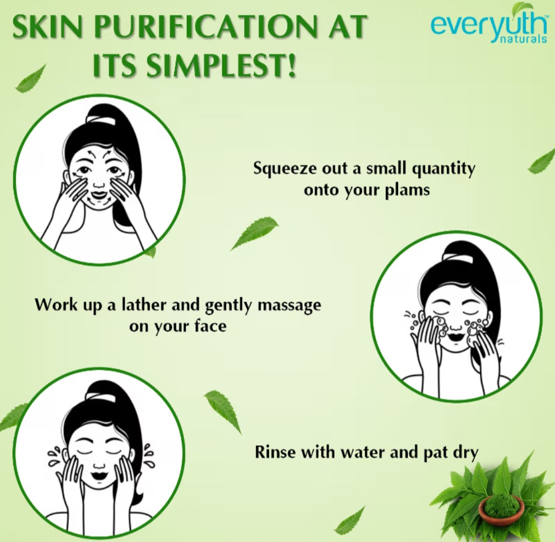 Face Wash- Everyuth Naturals Purifying Neem Face Wash 75gm