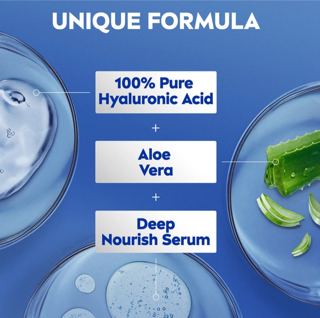 Lotions & Moisturizers- Nivea 5in1 Aloe Hydration 48 Hours Complete Care Refreshing Moisture Body Lotion for All Skin Types 75ml