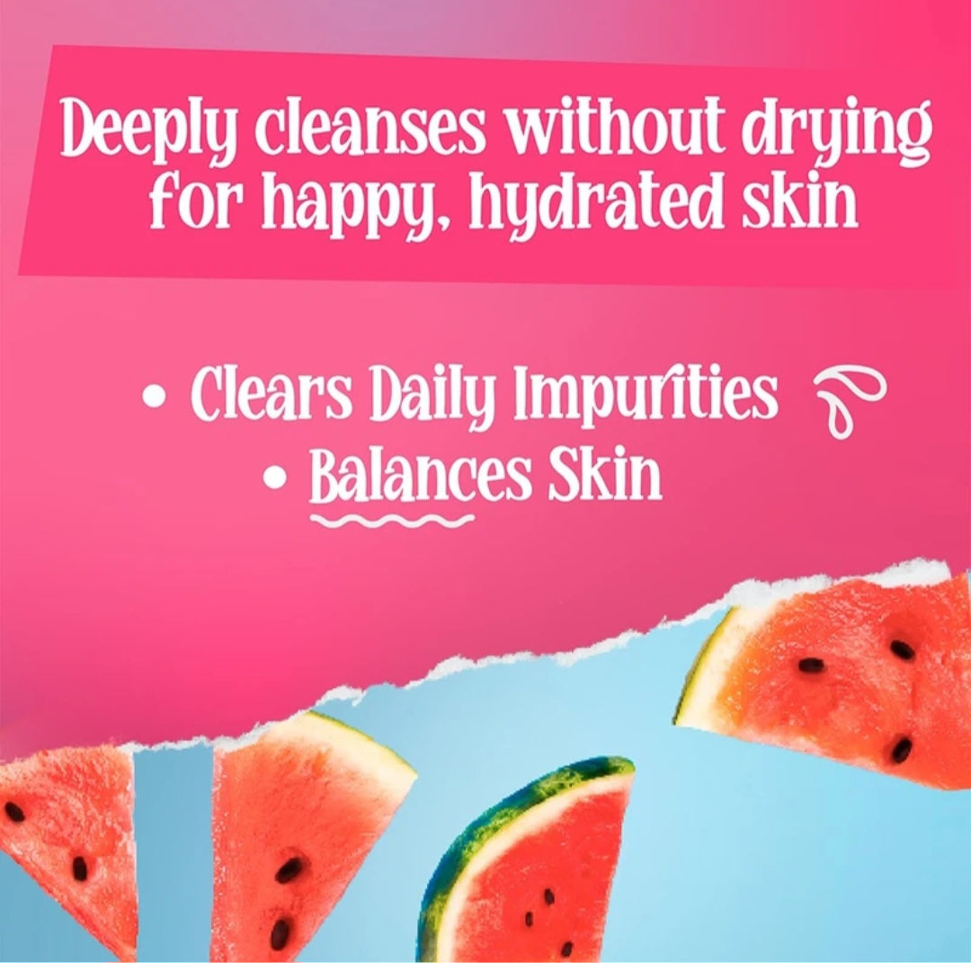 Face Wash- St.Ives Watermelon Hydrating Face Wash with Hyaluronic Acid which Cleanses Replenishes For Balanced Hyderated Skin 190ml