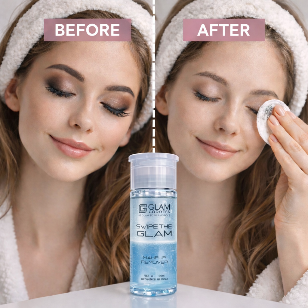 Makeup Remover- GLAM Goodness's Swipe The GLAM Makeup Remover Blue - 80ml
