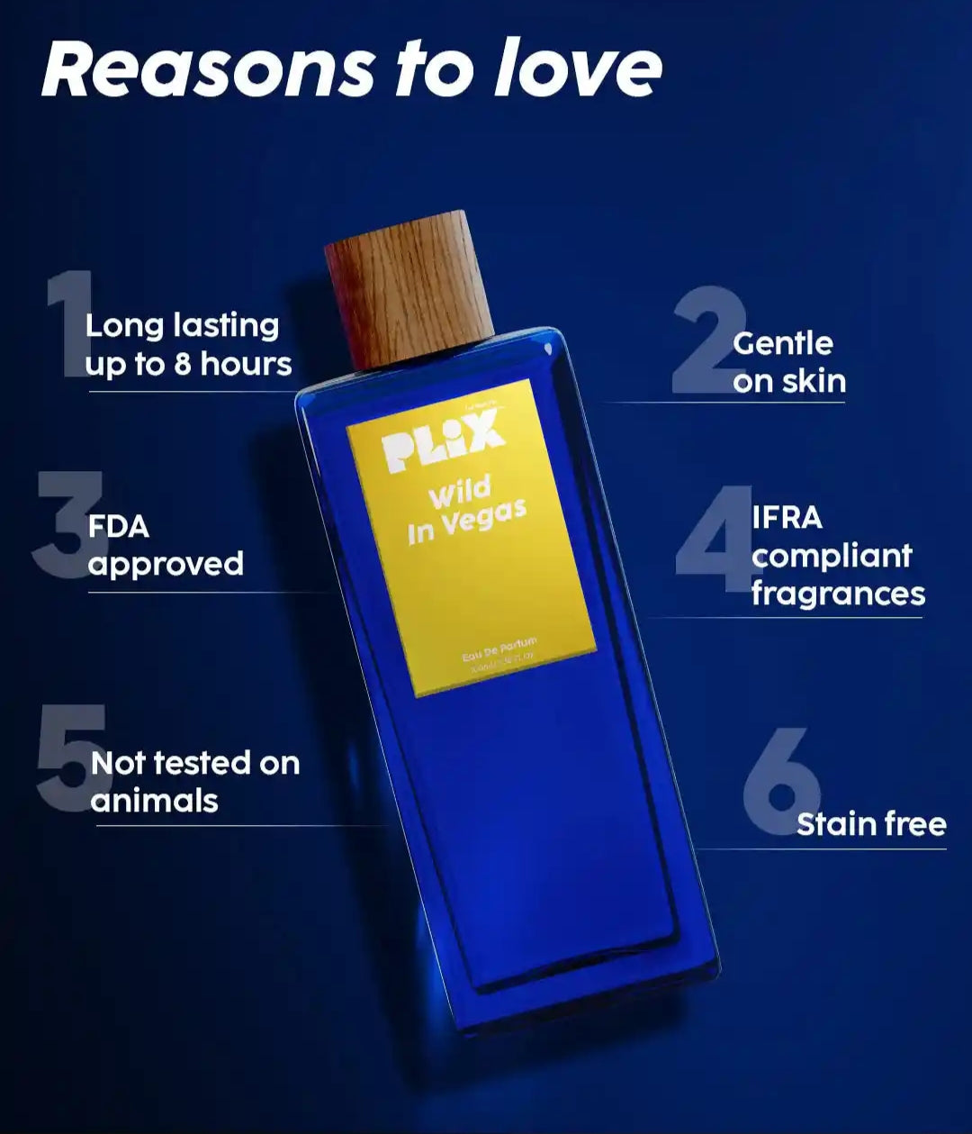 Perfumes & Deodorants- PLIX Wild In Vegas Mandarin & White Muskan Perfume 100ml
