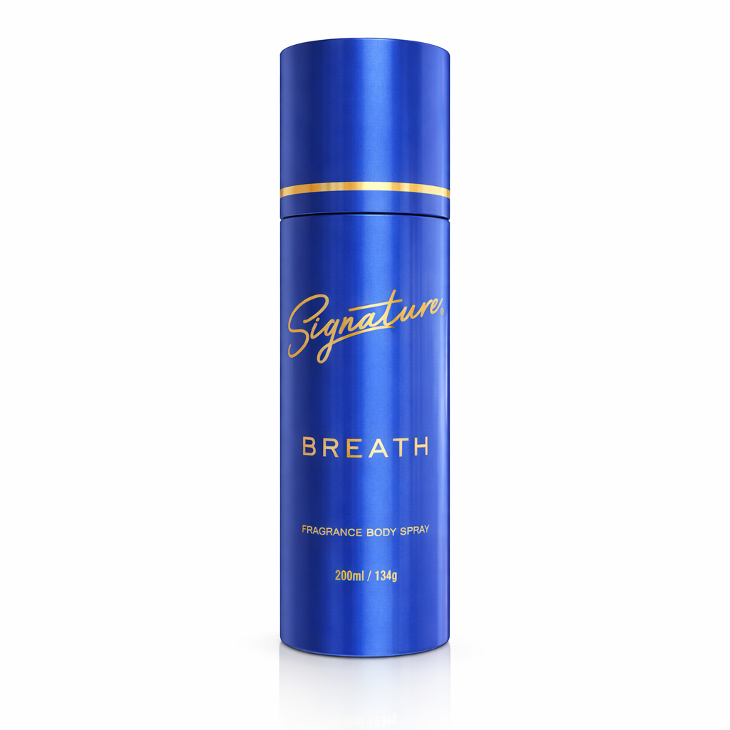 Perfumes & Deodorants- Signature BREATH Long-Lasting Fragrance Body Spray with an Airy and Breezy Fragrance with Top Notes of Grapefruit, Lemon, Mint, and Pink Pepper - 200ml