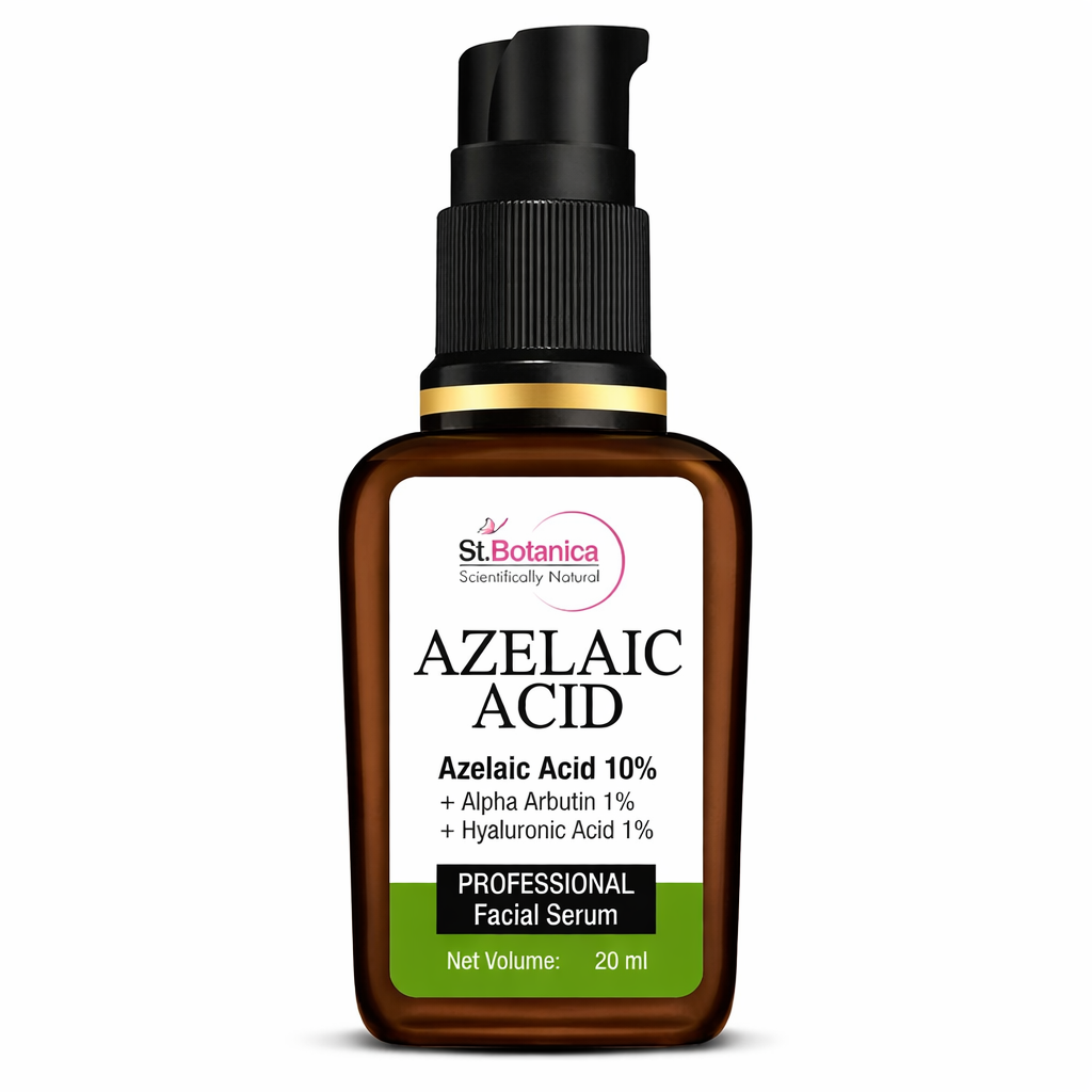 Face Serum- St.Botanica Azelaic Acid 10% + Alpha Arbutin 1% + Hyaluronic Acid 1% Professional Facial Serum - 20ml