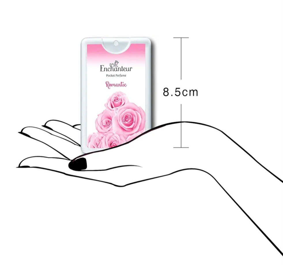 Perfumes & Deodorants- ENCHANTEUR ROMANTIC POCKET PERFUME 18ml 250 SPRAYS