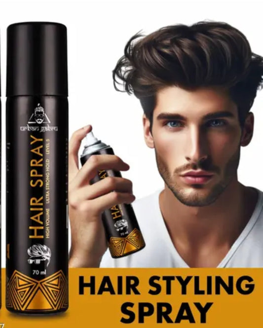 Men's Shaving, Styling and Grooming- Urban Gabru Hair Spray (Level 5 - Ultra Strong Hold) for Men 250ml