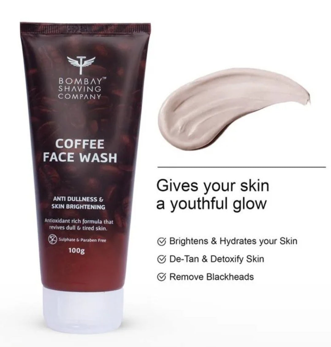 Face Wash- Bombay Shaving Company Coffee Face Wash with Antioxidant Formula for Brightening the Dull Skin 50gm