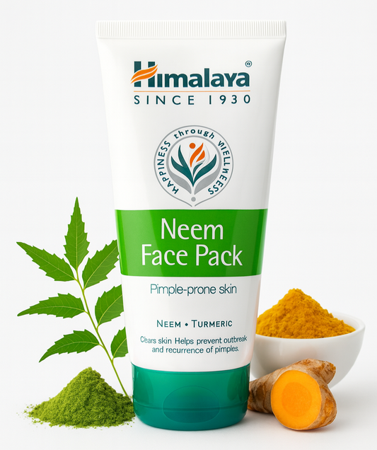 Face Pack & Sleeping Mask- Himalaya Neem Face Pack enriched with Neem & Turmeric for Pimple Prone Skin 200gm