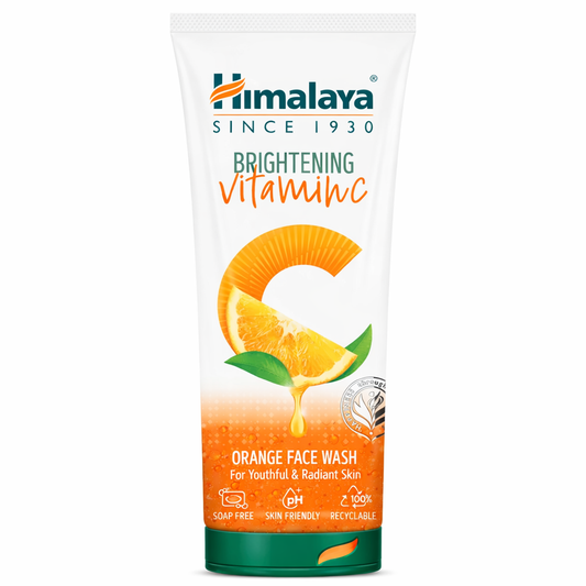 Face Wash- Himalaya Brightening Vitamin-C Orange Face Wash for Youthful & Radiant Skin - 100ml