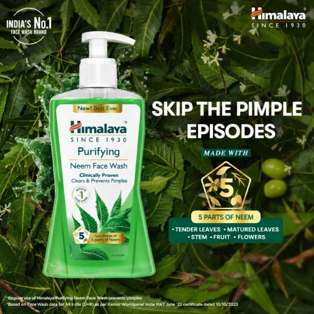 Face Wash- Himalaya Purifying & Clinically Proven Neem Face Wash which Clears & Prevents Pimples - 400ml