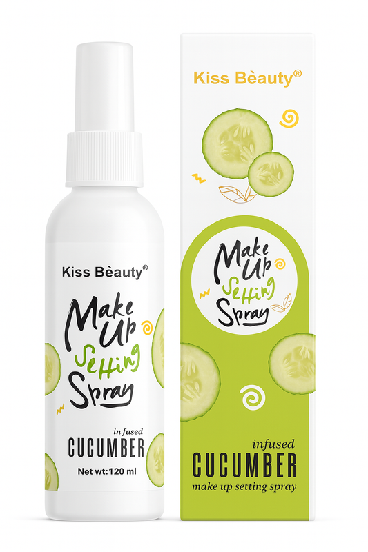 Makeup Fixer/Setting Spray- Kiss Beauty's Cucumber infused Makeup Setting Spray - 120ml