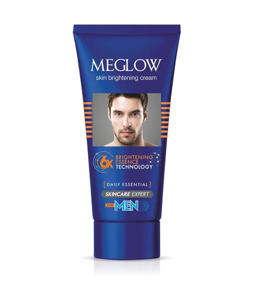 Brightening & Glowing Cream- MeGlow Skin Brightening Cream for Men. 6X Brightening Essence Technology Daily Essential - 50gm