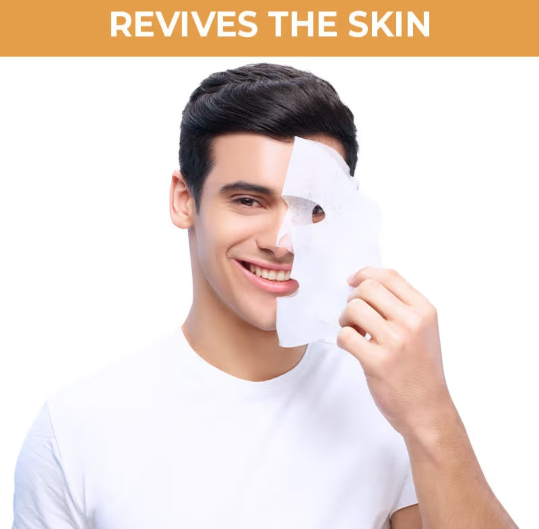 Face Sheet Mask- Nykaa Natural Skin Secret's Almond & Yogurt Face Sheet Mask for Revitalized & Nourished Skin (20ml)
