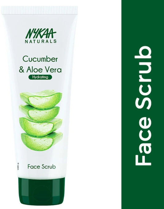 Face Scrub- Nykaa Naturals Cucumber & Aloe Vera Hydrating Face Scrub 100gm